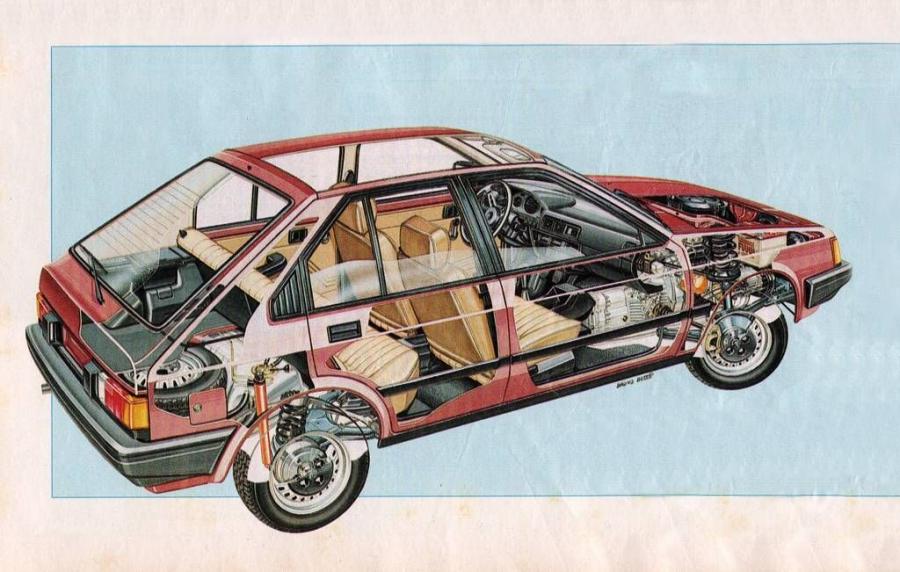 Схема Alfa Romeo Arna L (920) 1983 года  (фото 2 из 9)
